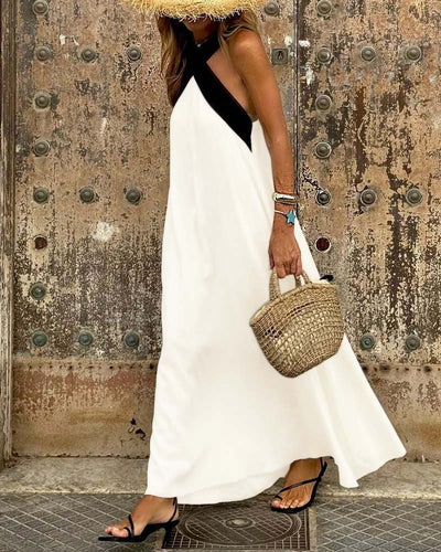 SIENNA | Robe Élégante avec Dos Dégagé et Col Croisé à la Mode