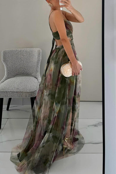 Giselle - Robe maxi fleurie envoûtante