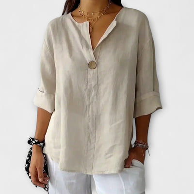Nicole – Blouse élégante avec décolleté en V