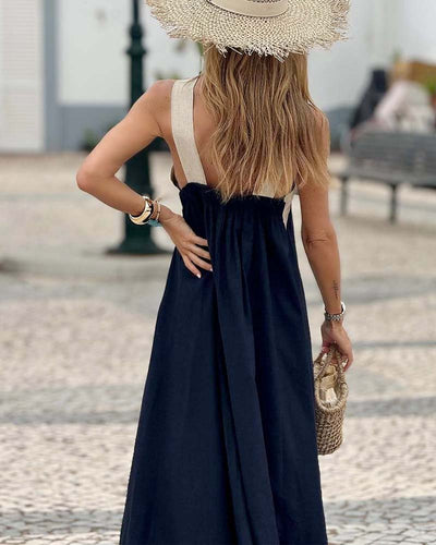SIENNA | Robe Élégante avec Dos Dégagé et Col Croisé à la Mode