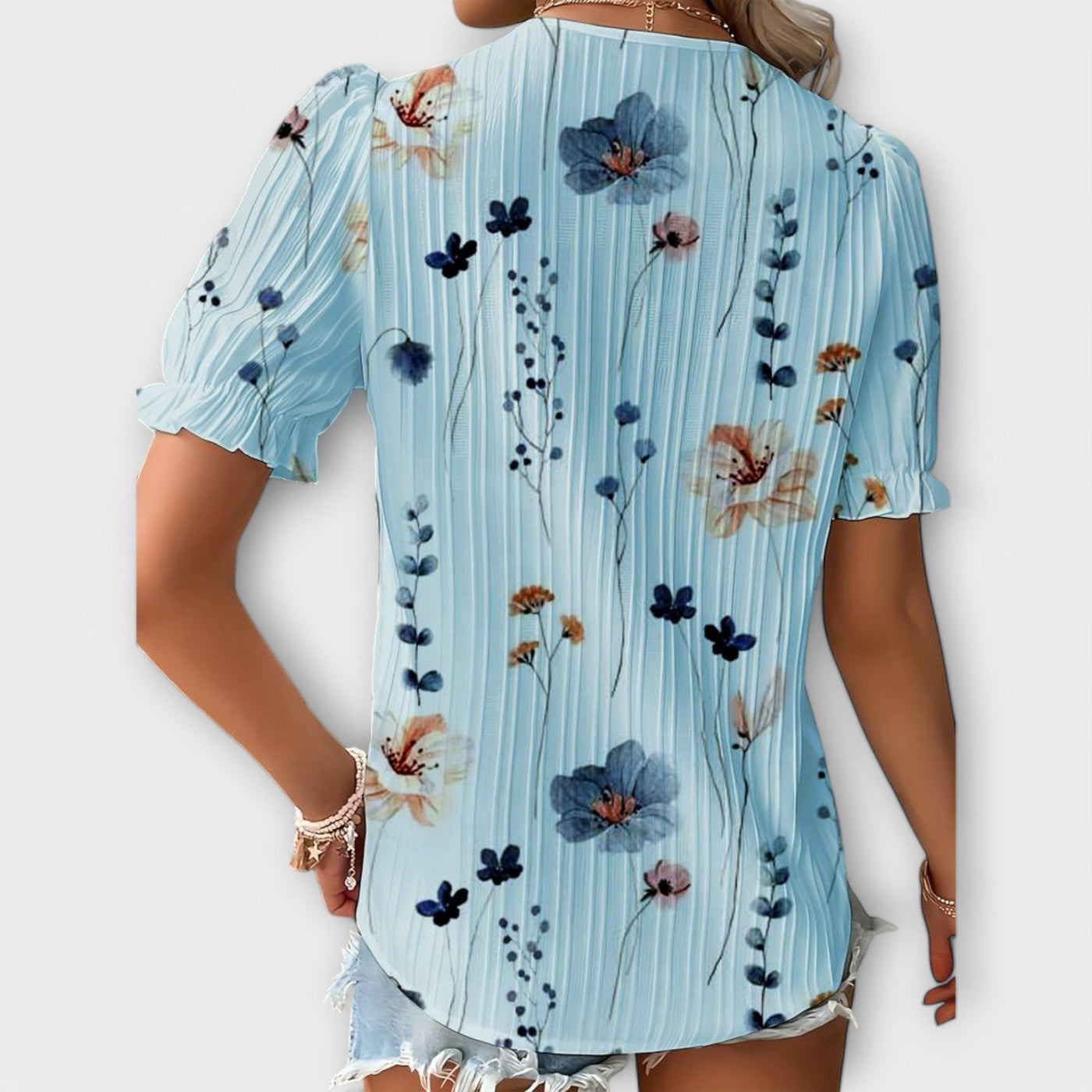 Emily – Blouse tendance à col en V