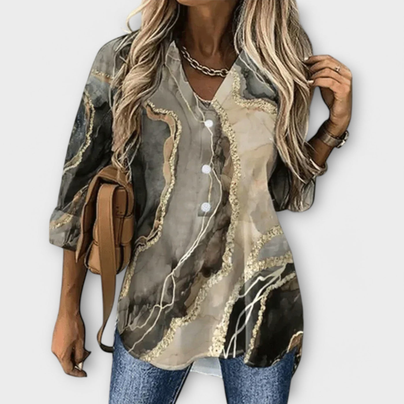 Filine – Élégance et singularité réunies dans une blouse pour femme