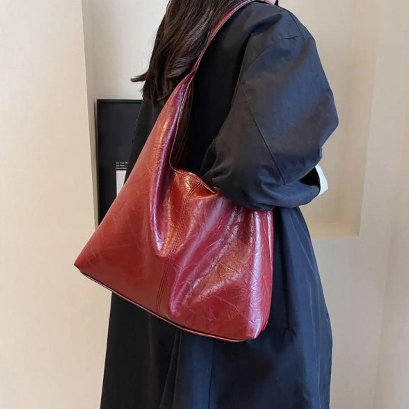 Womenbag Olive | Sac À Provisions En Cuir