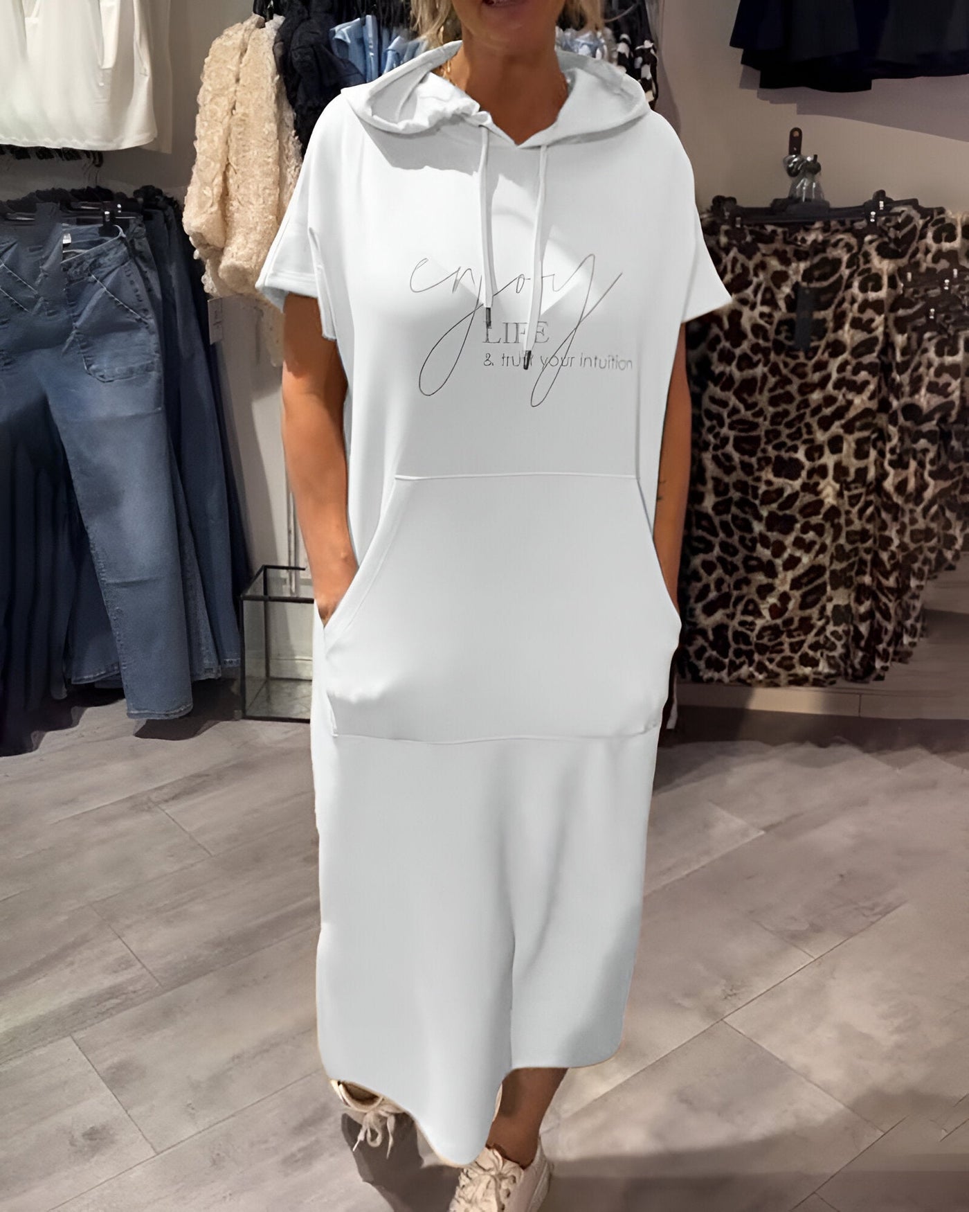Saskia™ | Robe Hoodie Décontractée