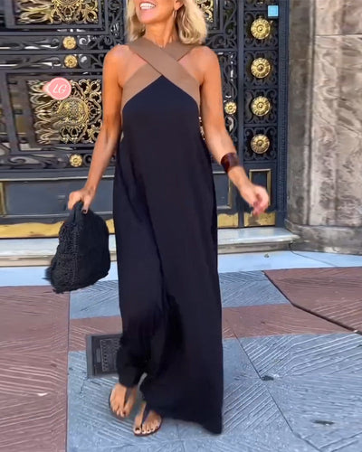 SIENNA | Robe Élégante avec Dos Dégagé et Col Croisé à la Mode