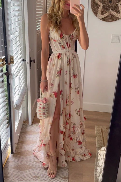 Yuna™ – Robe longue à fleurs
