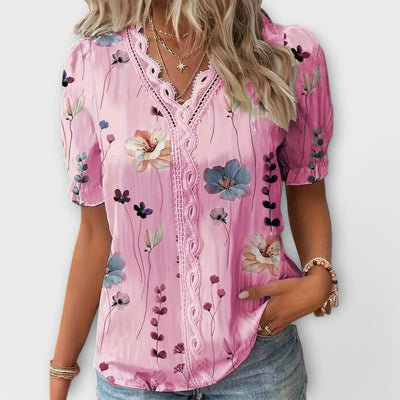Emily – Blouse tendance à col en V