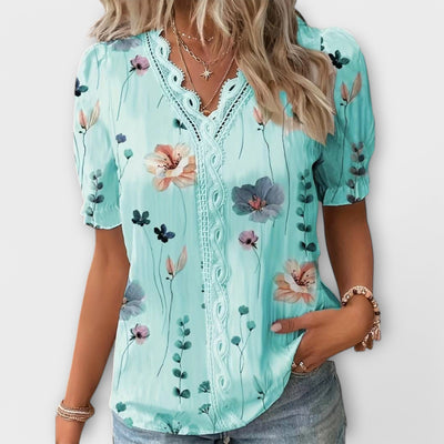 Emily – Blouse tendance à col en V