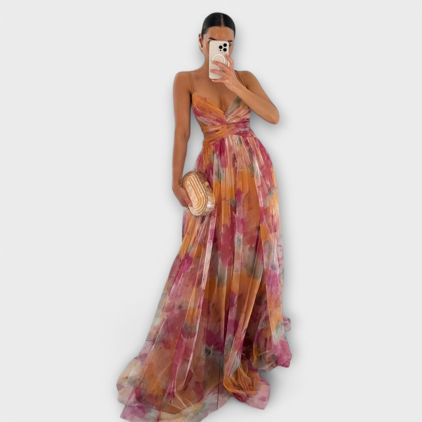 Giselle - Robe maxi fleurie envoûtante