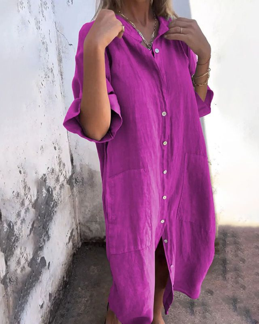 Melanie™ | Robe Chemise Casual Style Ibiza