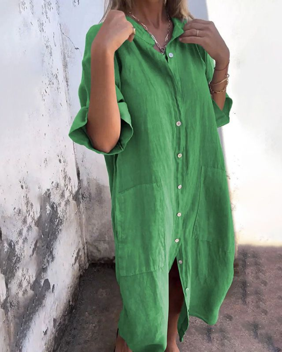 Melanie™ | Robe Chemise Casual Style Ibiza