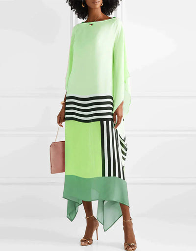 Iria | Caftan Élégant avec Imprimé Géométrique