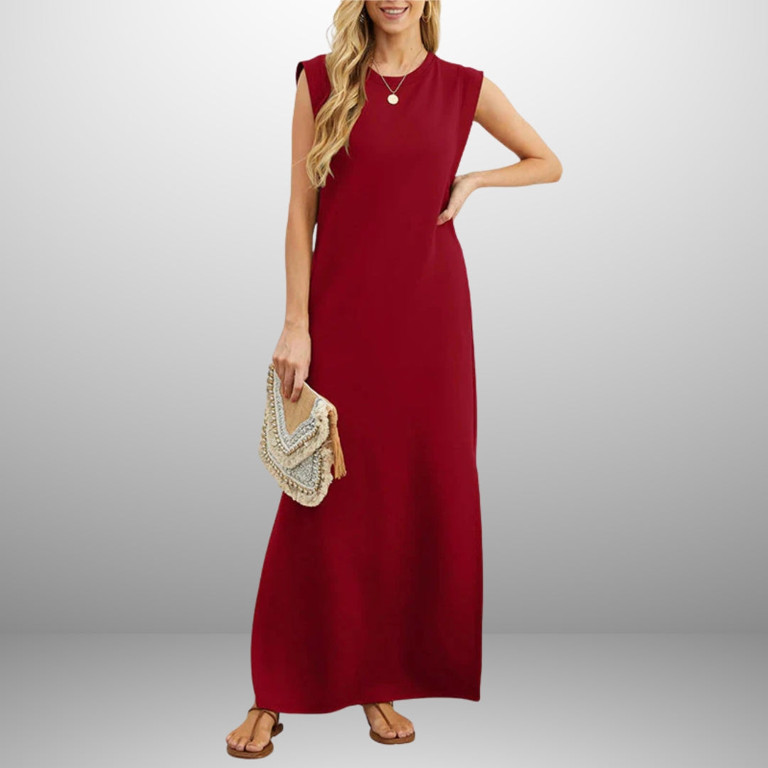EMMA | Robe Longue Fluide Anti-Froissement