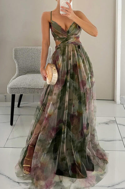 Giselle - Robe maxi fleurie envoûtante