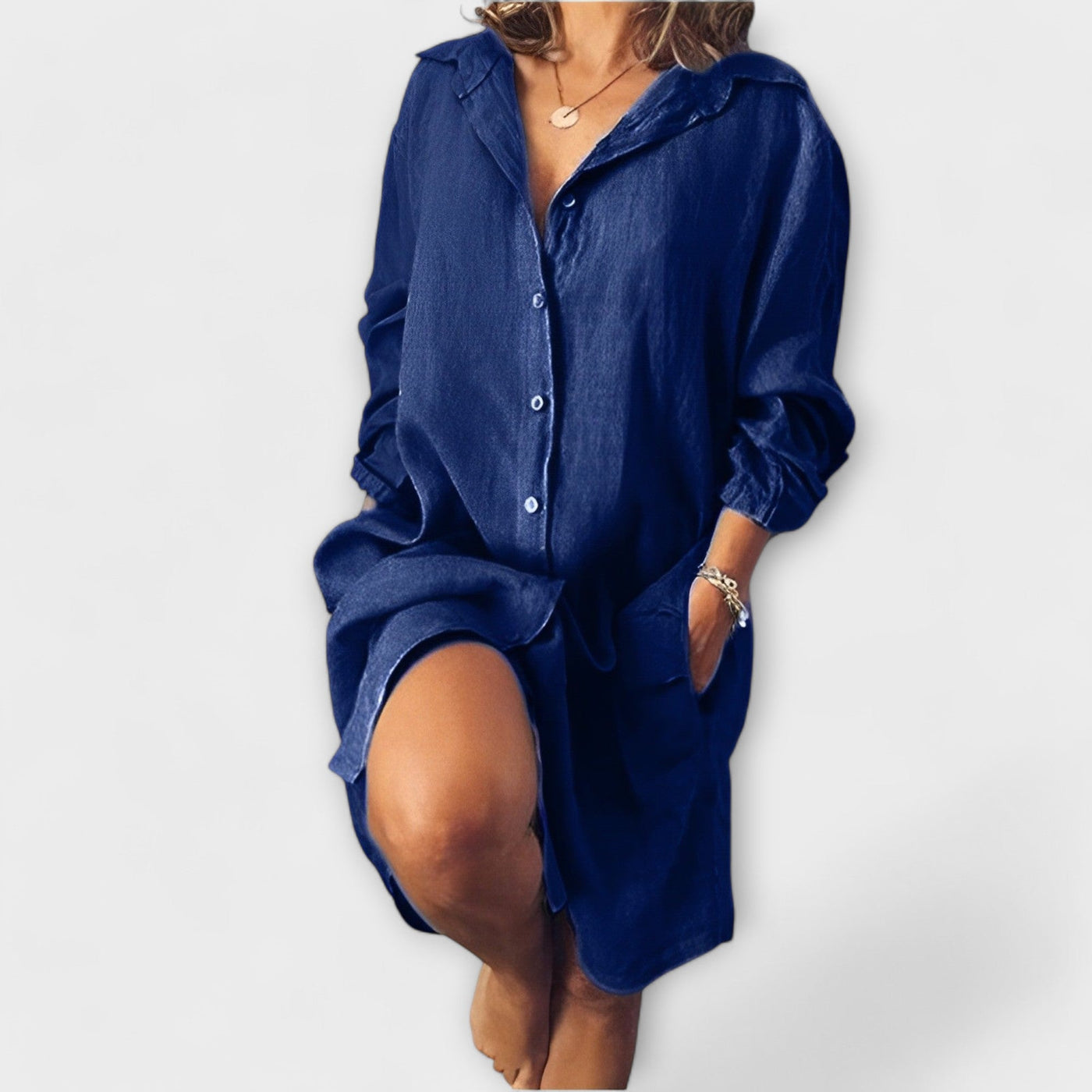 Blouse en lin décontractée pour le quotidien