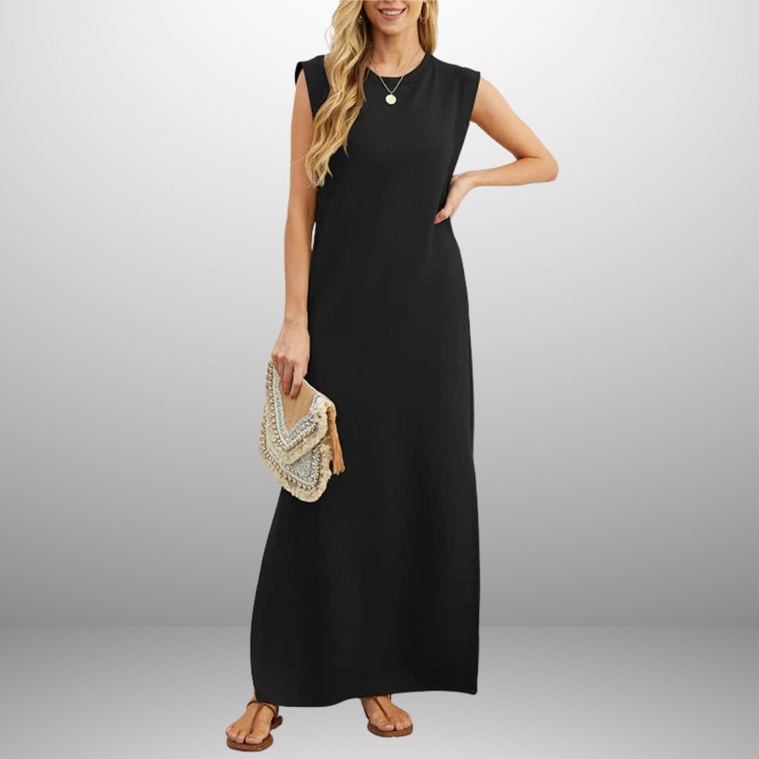 EMMA | Robe Longue Fluide Anti-Froissement