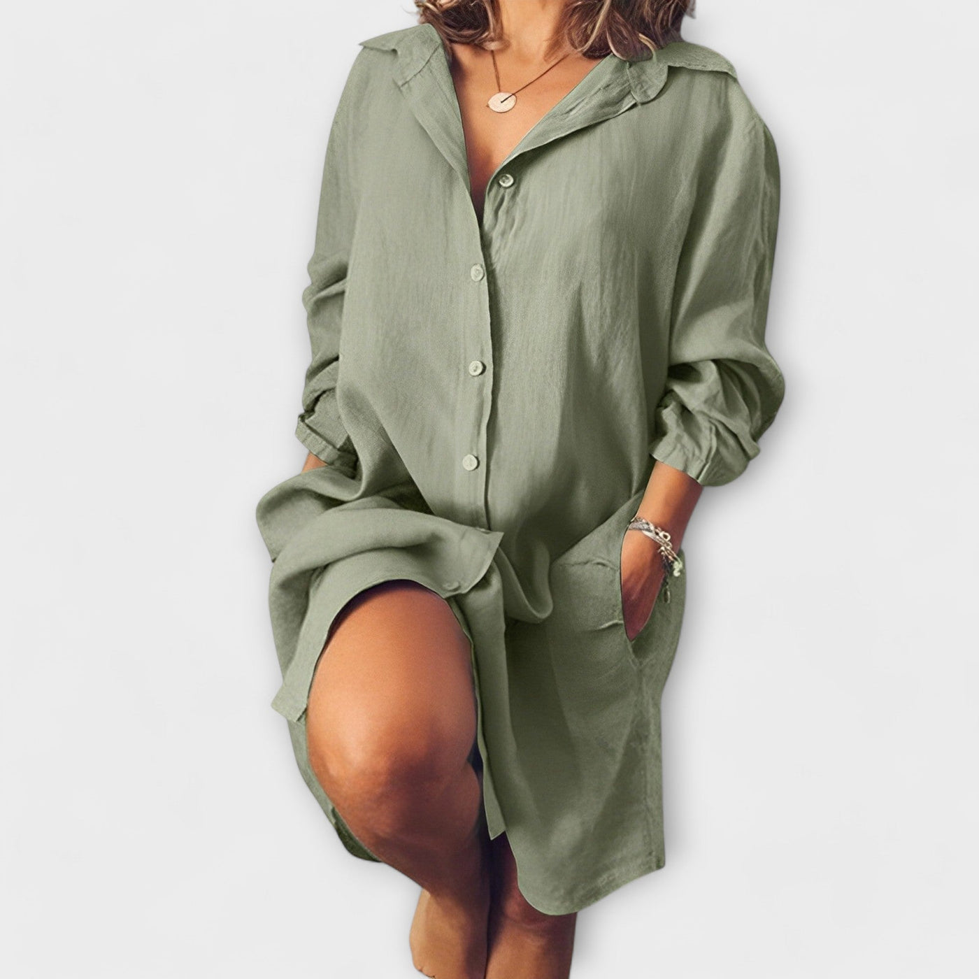 Blouse en lin décontractée pour le quotidien