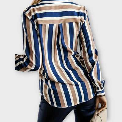 Emily – Blouse rayée décontractée et apaisante