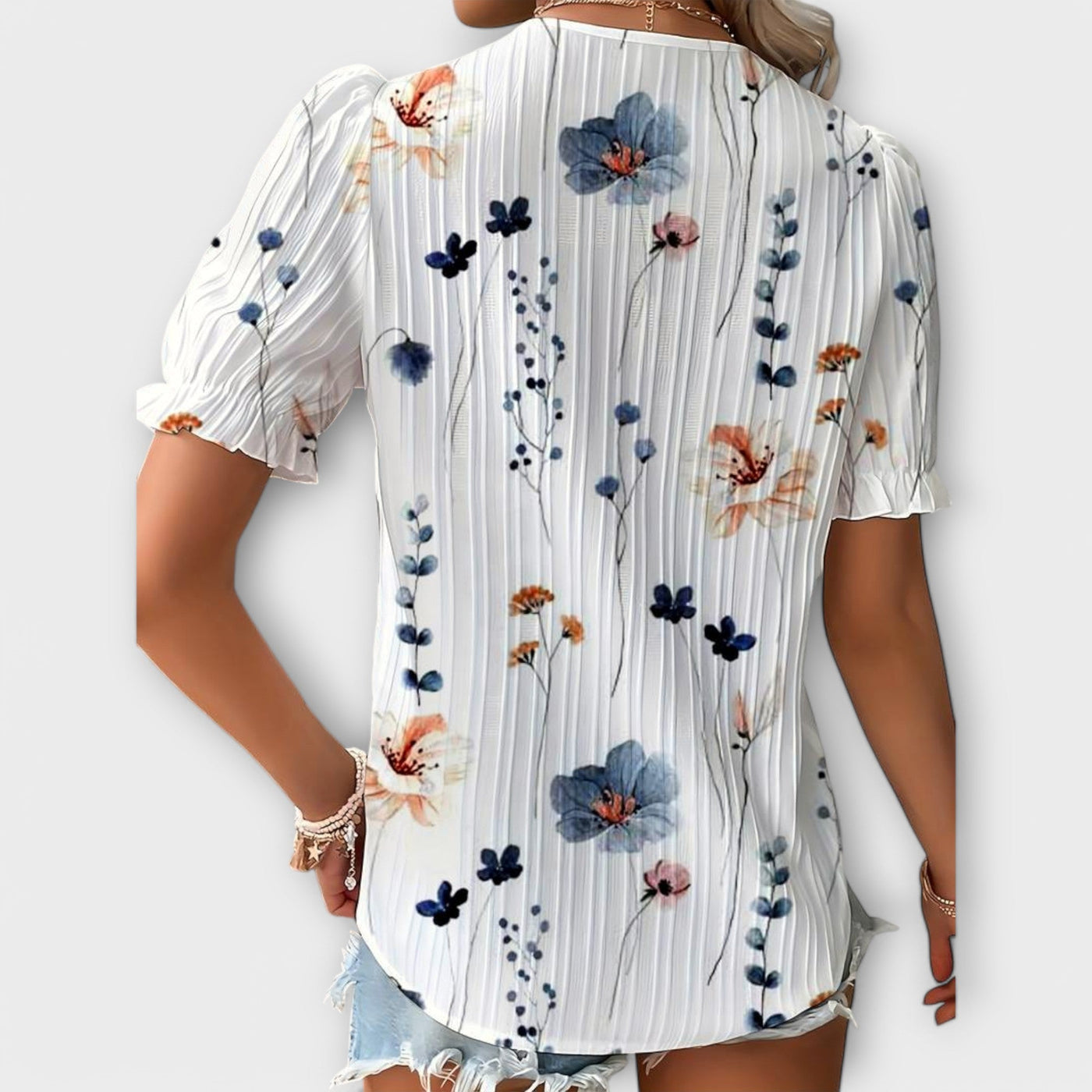 Emily – Blouse tendance à col en V