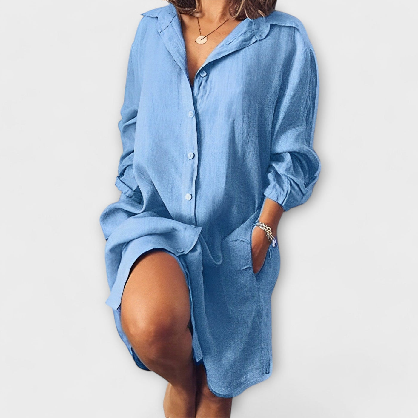 Blouse en lin décontractée pour le quotidien