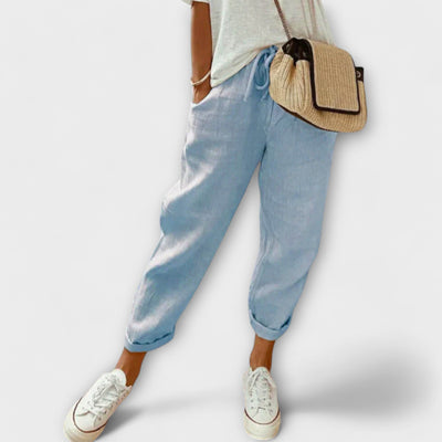 Bibi – Pantalon en lin à la fois tendance et décontracté