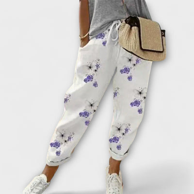 Burga - Pantalon confortable en coton et lin
