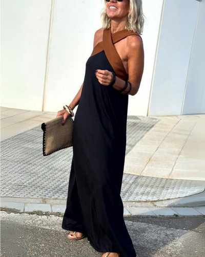 SIENNA | Robe Élégante avec Dos Dégagé et Col Croisé à la Mode