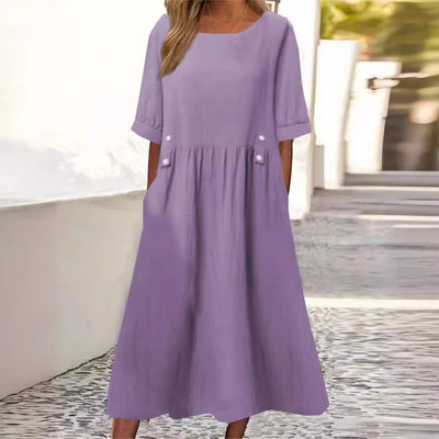 DORLE | ROBE EN COTON-LIN