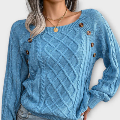 Malia – Pull en tricot avec boutons