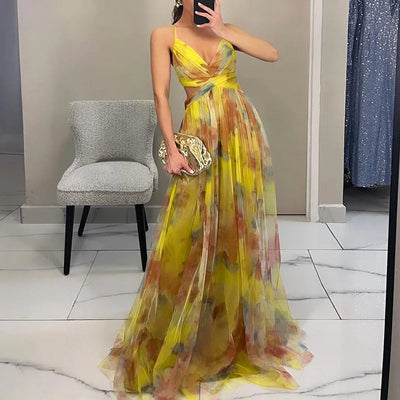 Giselle - Robe maxi fleurie envoûtante