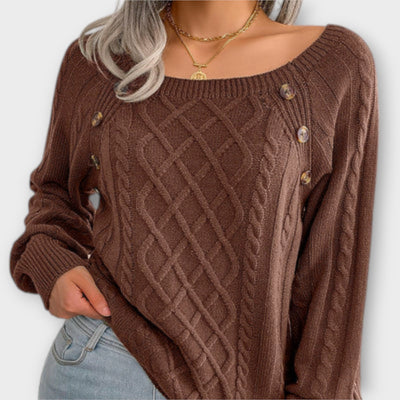 Malia – Pull en tricot avec boutons