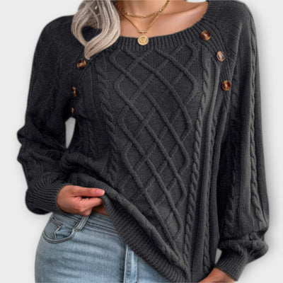 Malia – Pull en tricot avec boutons