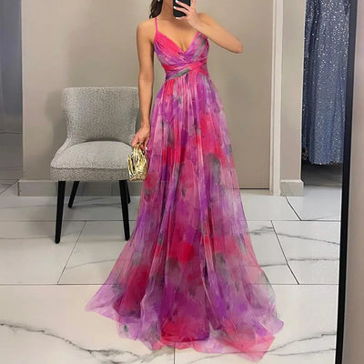 Giselle - Robe maxi fleurie envoûtante