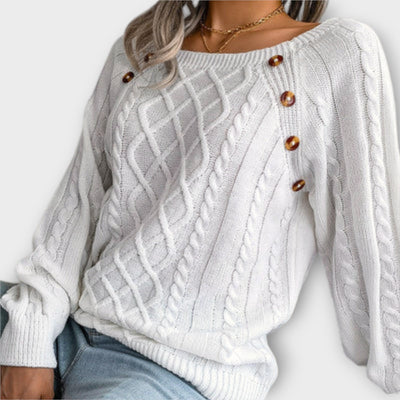 Malia – Pull en tricot avec boutons