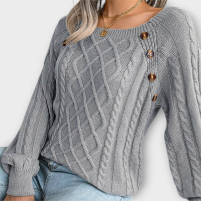 Malia – Pull en tricot avec boutons