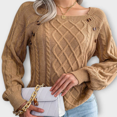 Malia – Pull en tricot avec boutons