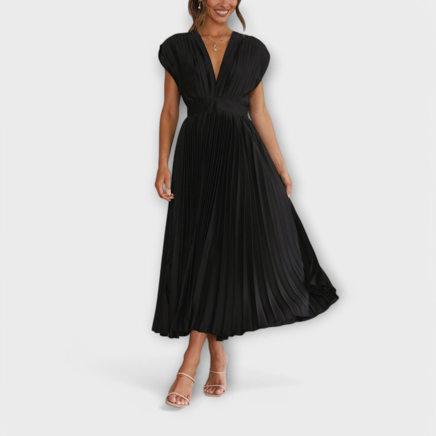 Maria – Robe plissée élégante