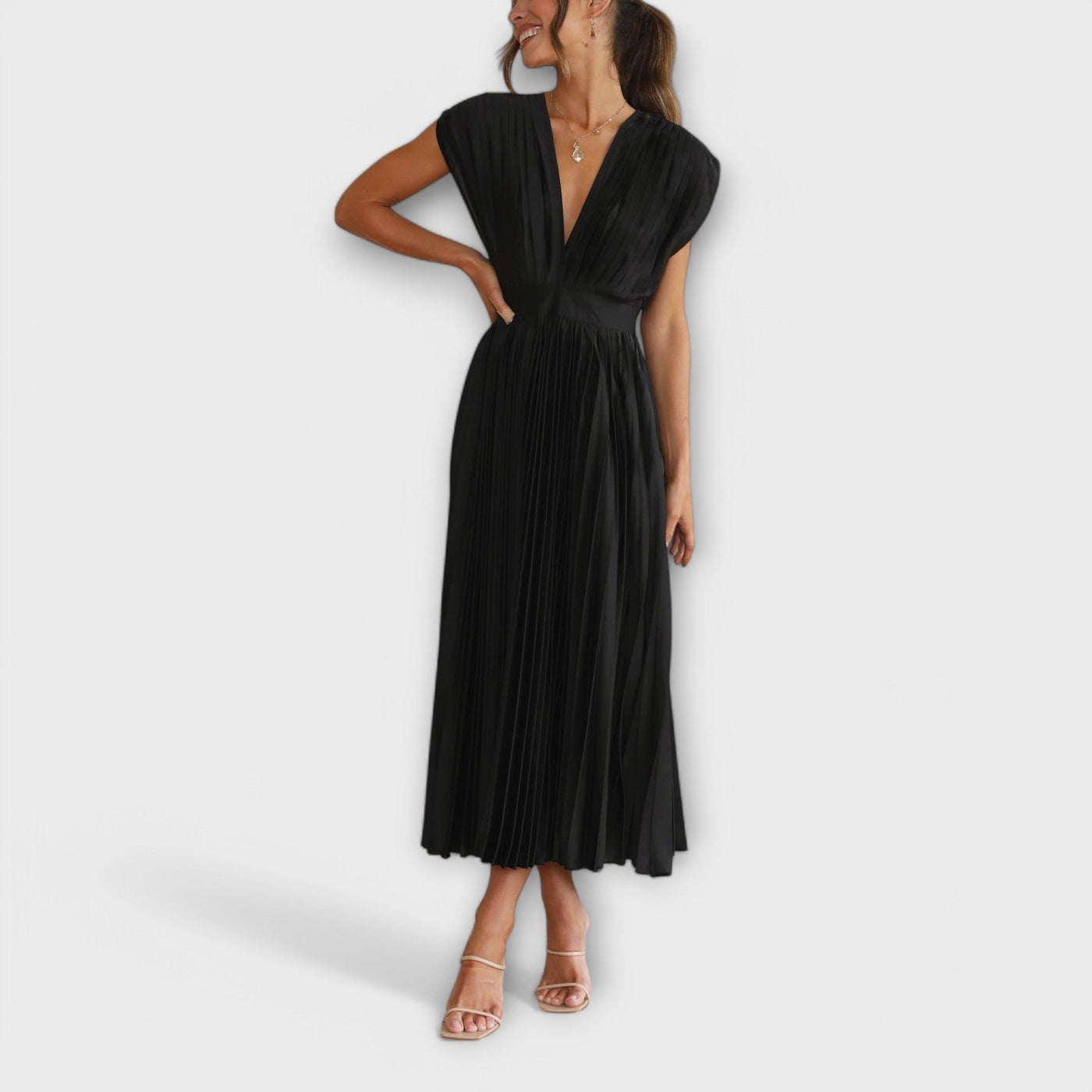 Maria – Robe plissée élégante