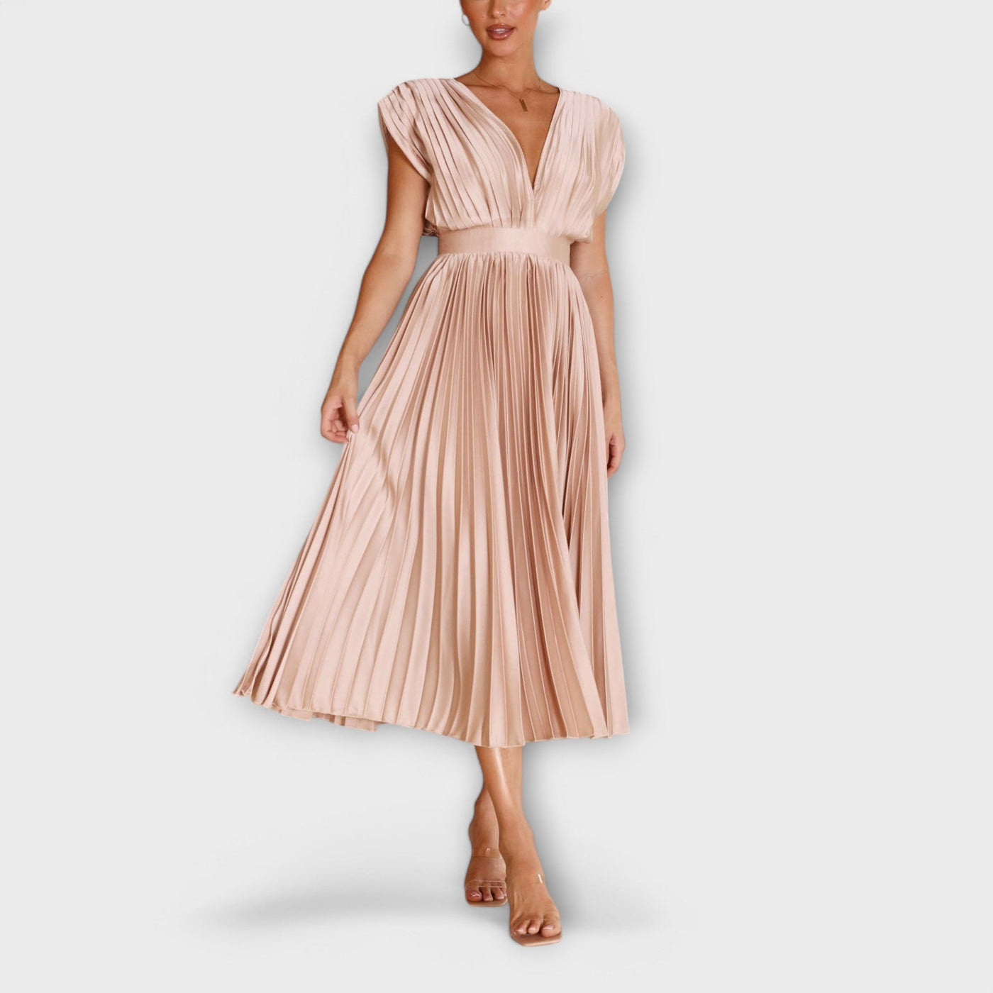 Maria – Robe plissée élégante
