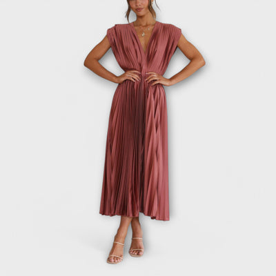 Maria – Robe plissée élégante