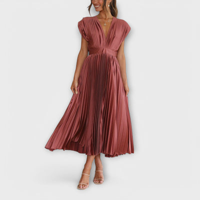 Maria – Robe plissée élégante