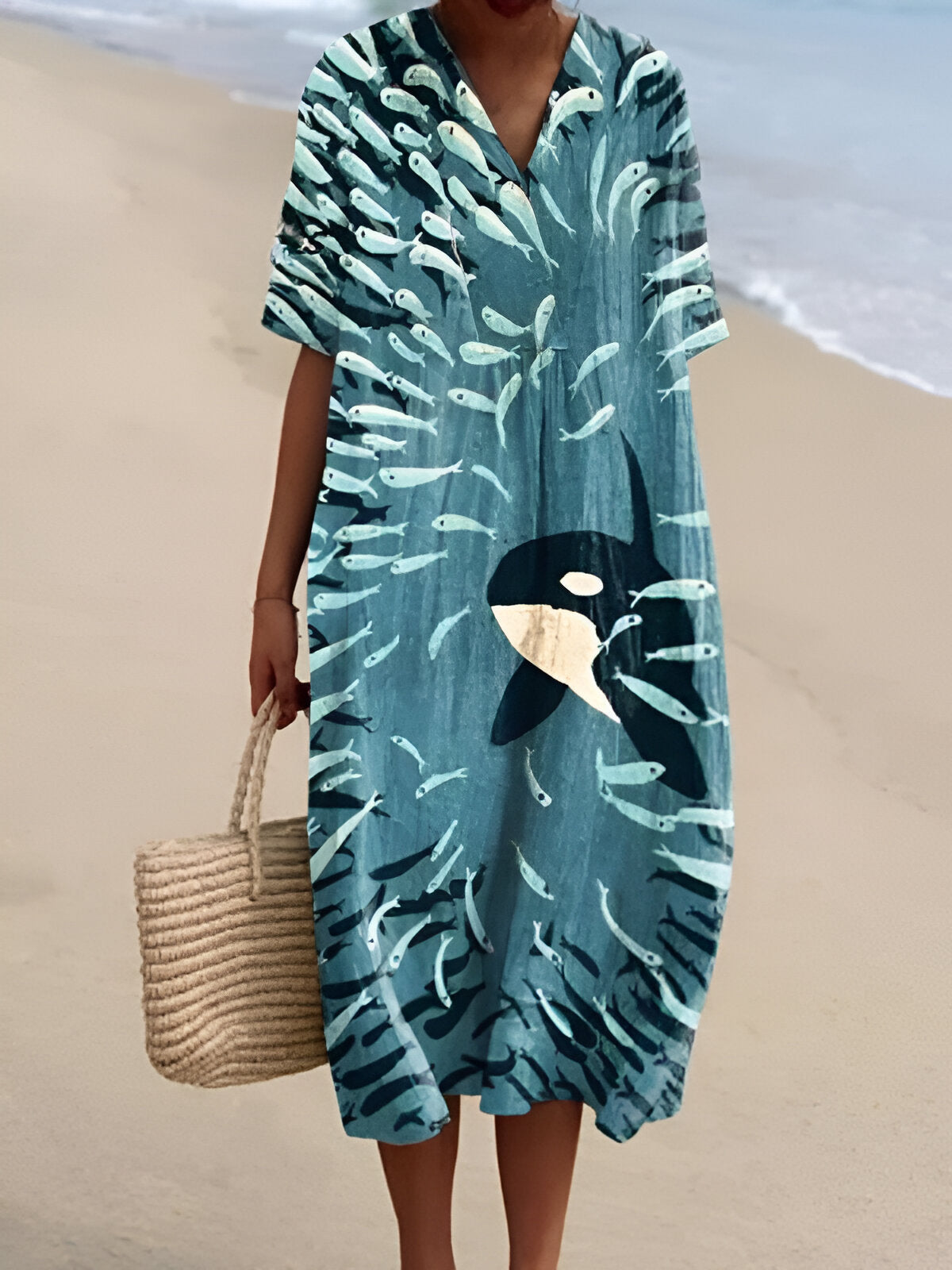 BEAUNA | Robe longue d'été multicolore 🌺💫