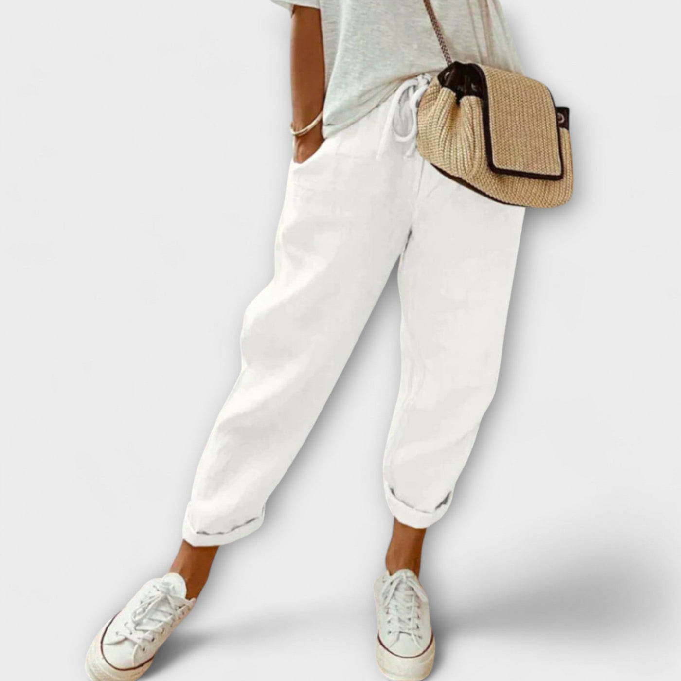 Bibi – Pantalon en lin à la fois tendance et décontracté