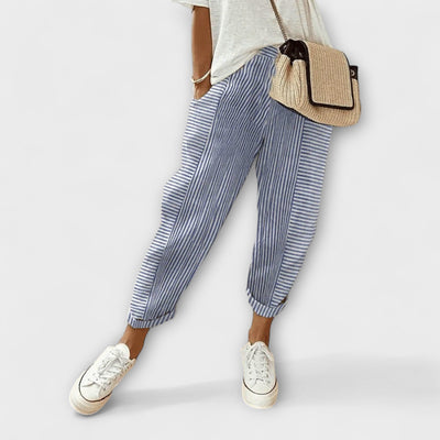 Sanne – Pantalon rayé confortable