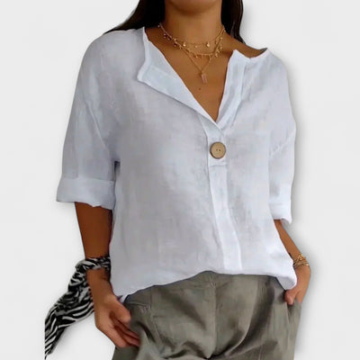 Nicole – Blouse élégante avec décolleté en V