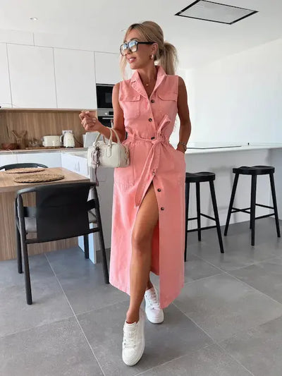Ivy | Robe Maxi en Denim