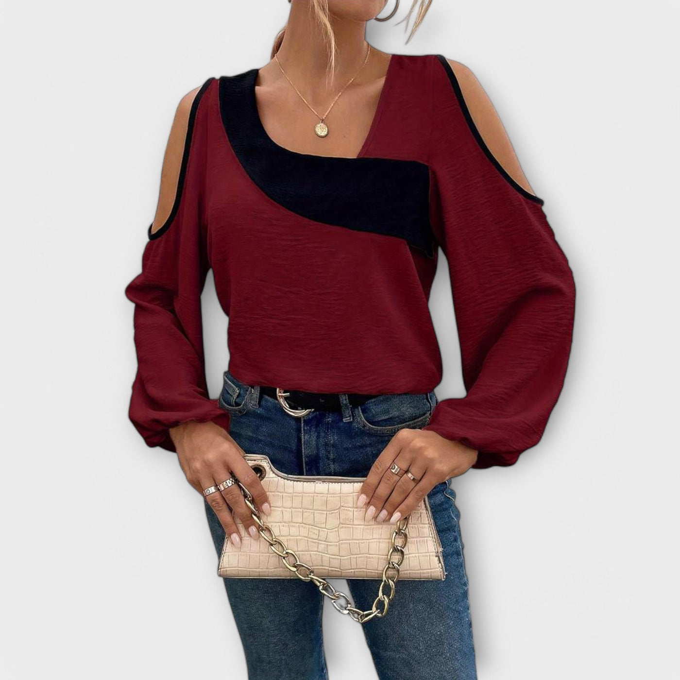Scarlett – Blouse à encolure carrée