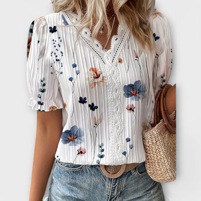 Emily – Blouse tendance à col en V