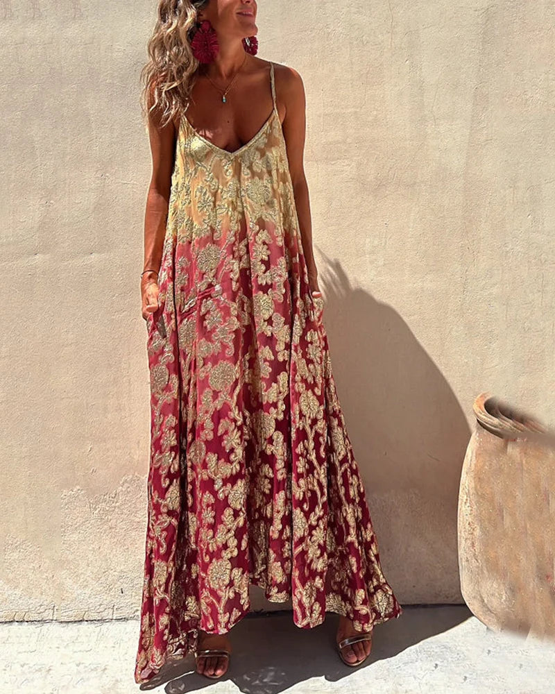 EREDES - ROBE AVEC IMPRIMÉ BOHO
