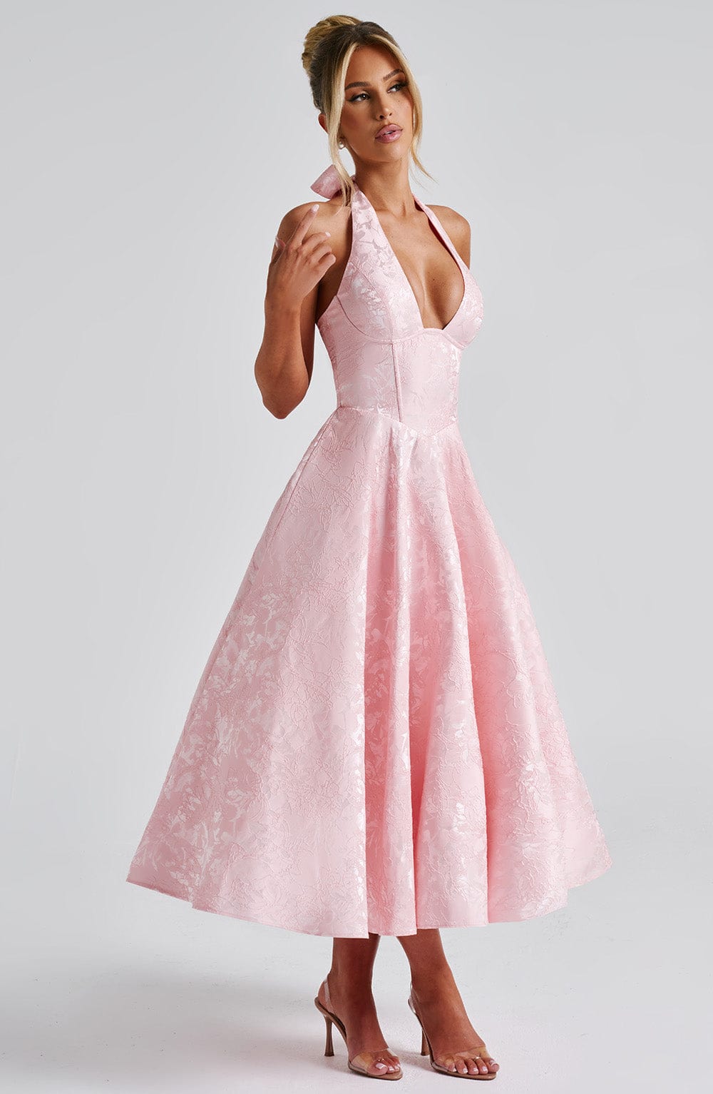 Ara | Robe midi avec décolleté dos nu